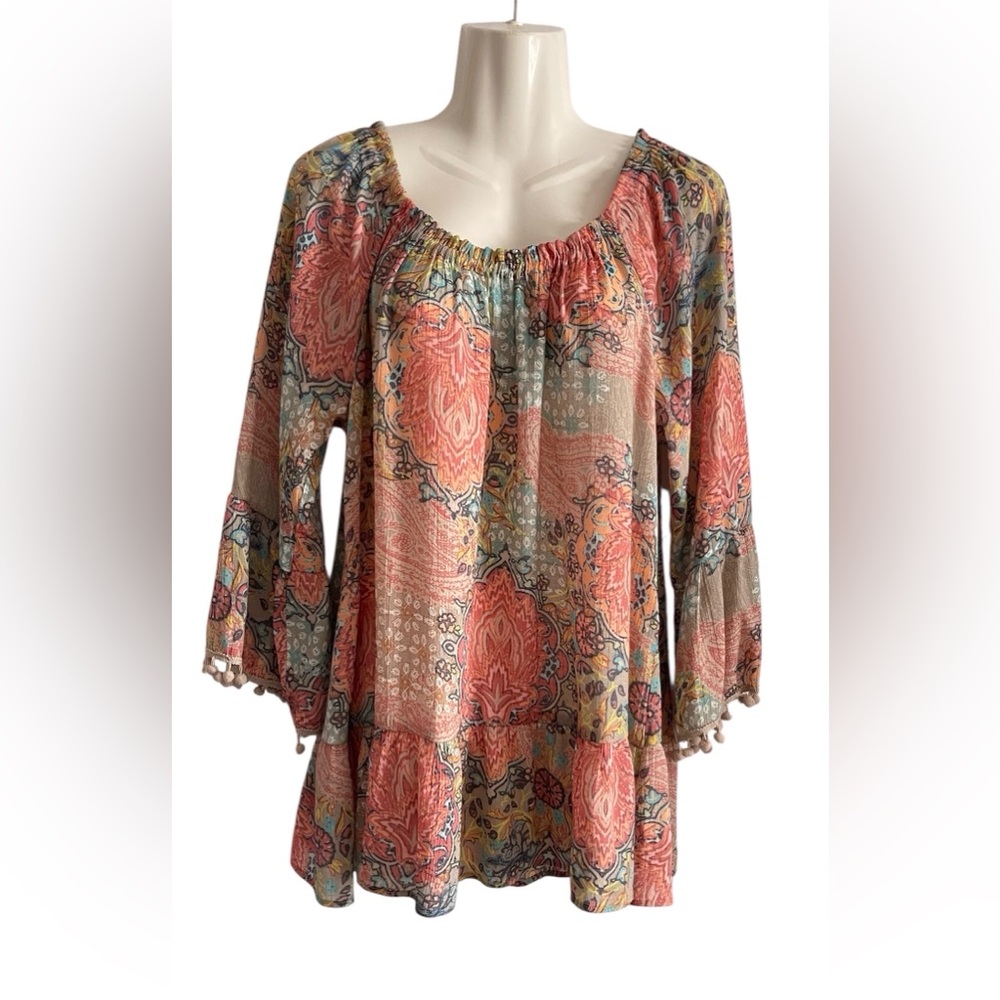 Spense Multicolor Paisley Blouse